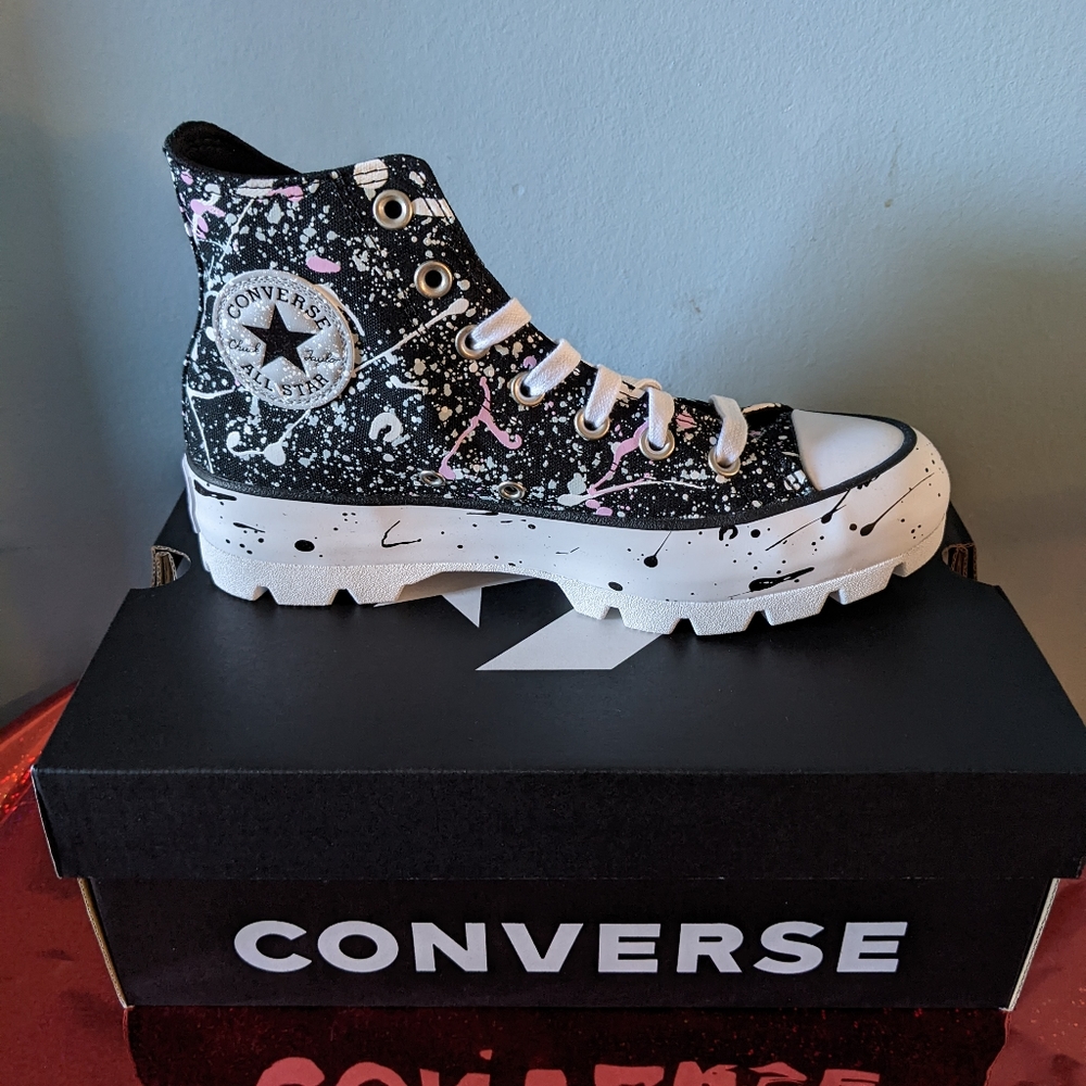 Converse high top platform.